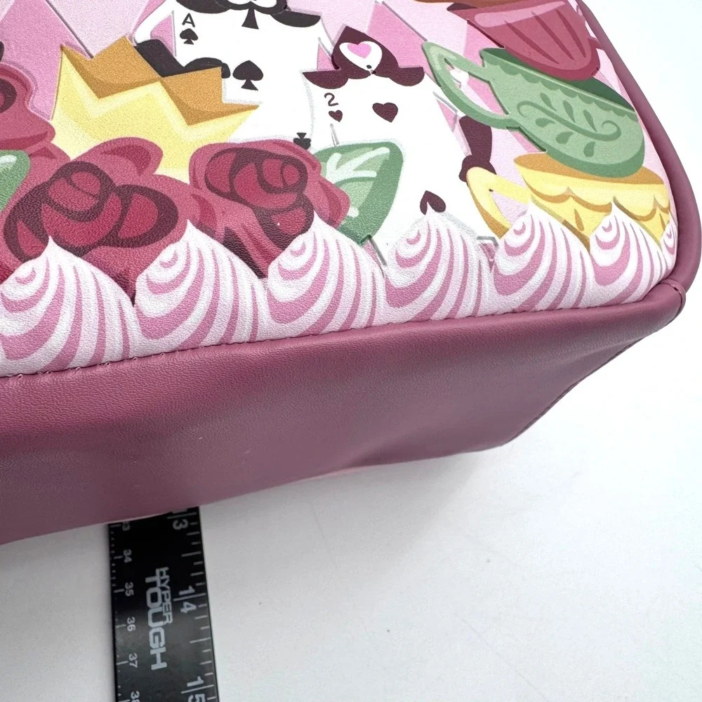 DISNEY LOUNGEFLY NWT Alice in Wonderland Pink Cake‎ Mini Backpack Tea Party